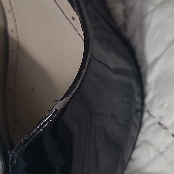 Marc Jacobs Size 8/  3.5” peep toe leather wedges sandle - Picture 9 of 13